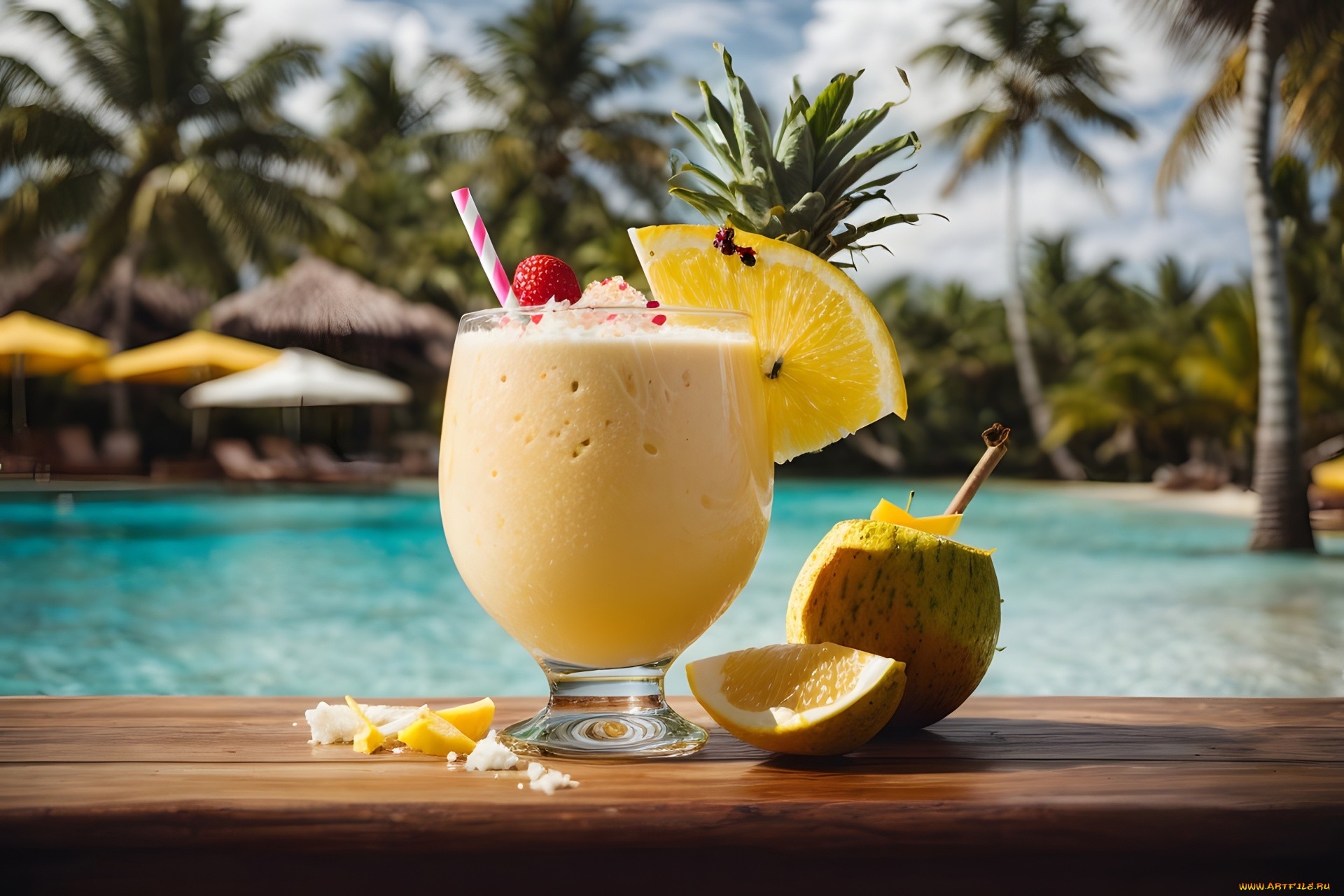 3 , -, food, pina-colada